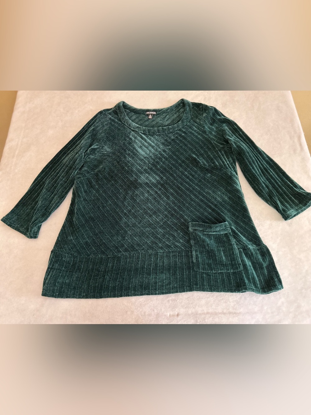 Nina Leonard Sweater Women's 3X Forrest Green Long Sleeve Cowl Neck Very Soft